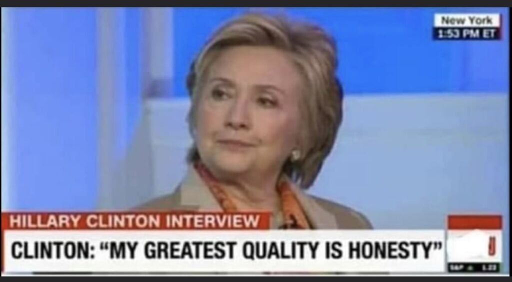 Hillary Clinton best quality Is my huminalty